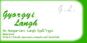 gyorgyi langh business card